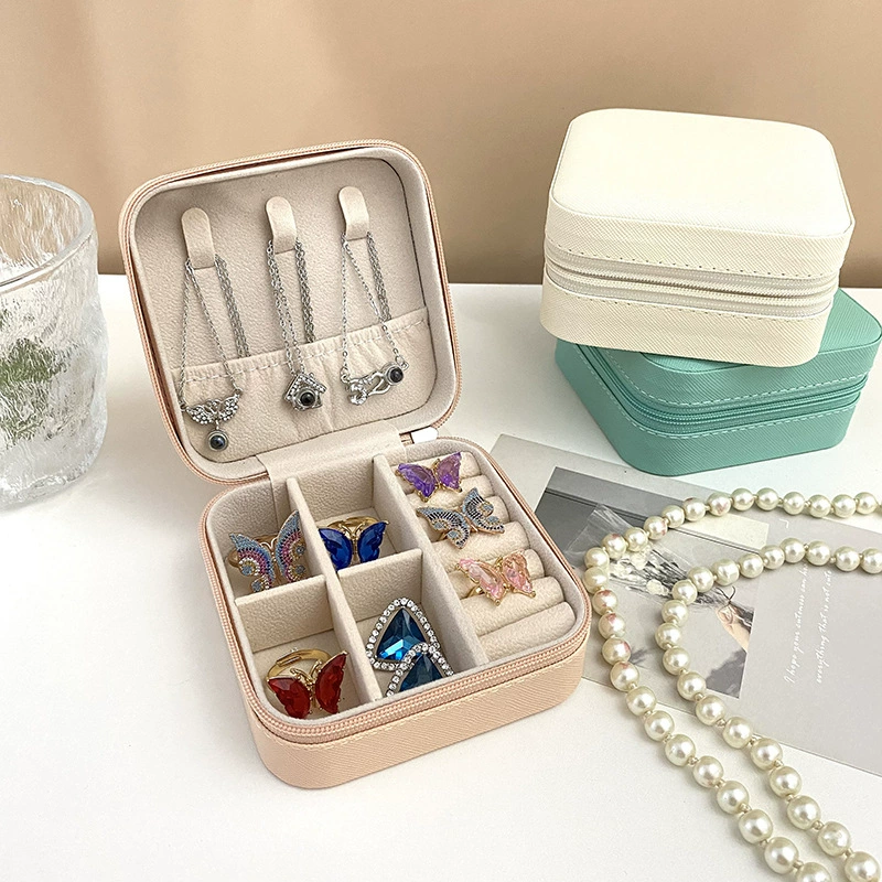 Travel Ring Necklace Storage Box Portable — jewelry box wholesale pick on JewelKeep