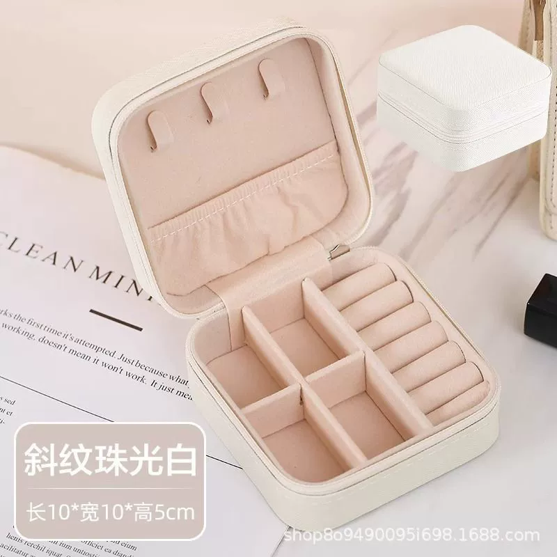 Jewelry Box Travel Ring Necklace PU Leather — jewelry box wholesale pick on JewelKeep