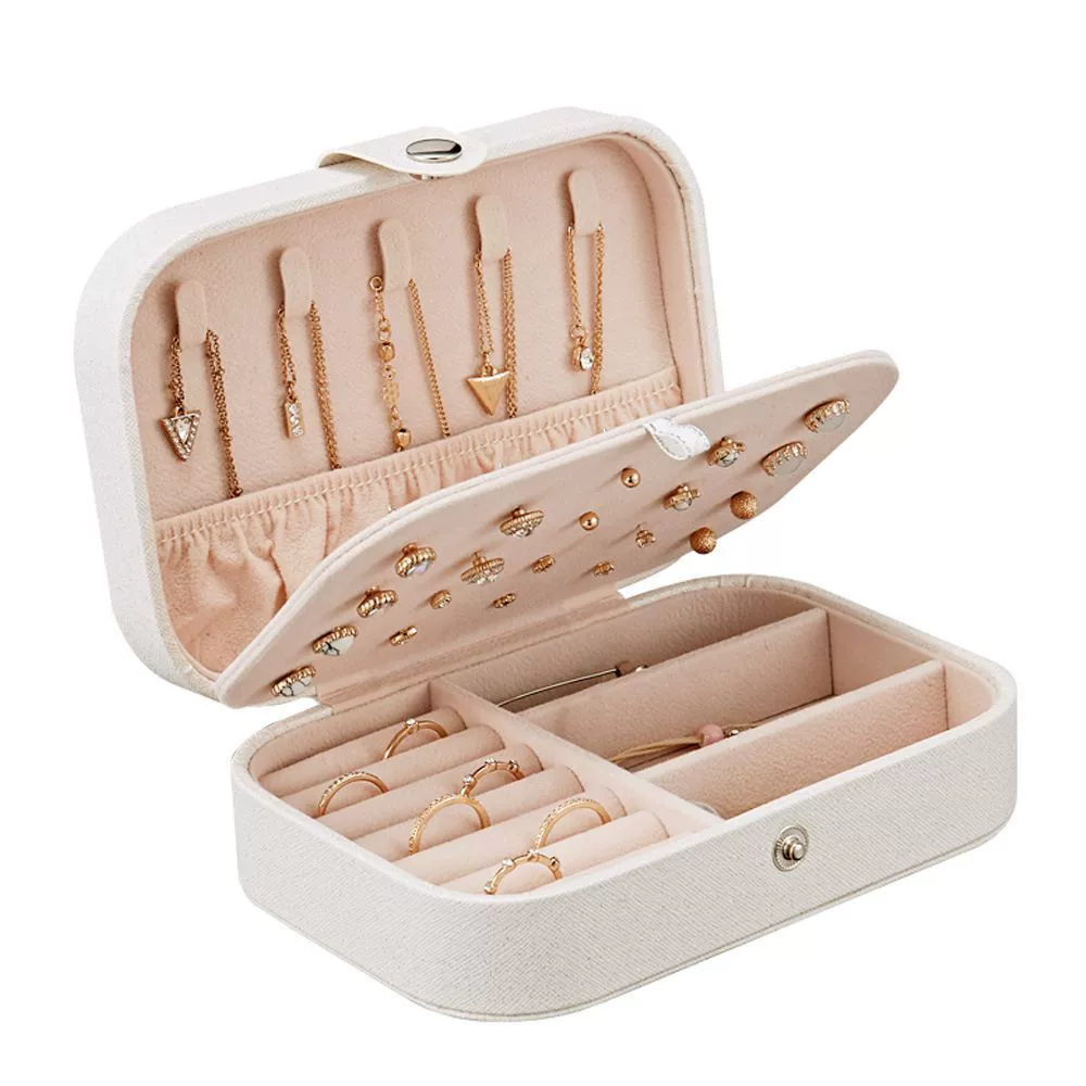 Jewelry Box Travel Ring Necklace PU Leather — jewelry box wholesale pick on JewelKeep