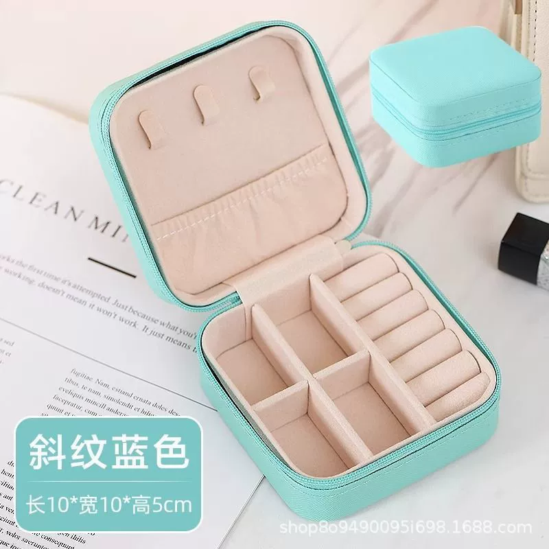 Jewelry Box Travel Ring Necklace PU Leather — jewelry box wholesale pick on JewelKeep
