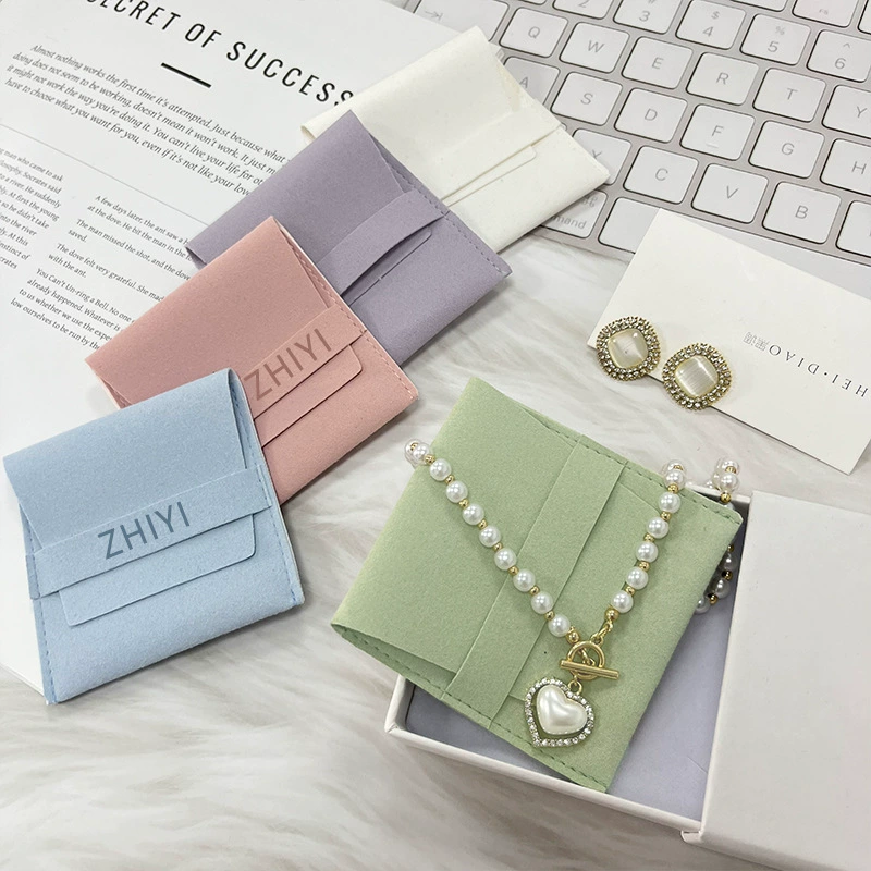 Ring Necklace Faux Leather Jewelry 8*8cm — jewelry box wholesale pick on JewelKeep