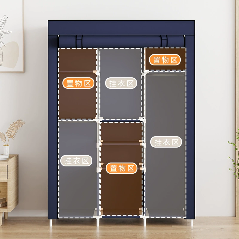 Renter-friendly Wardrobe Closet Wardrobe Simple Hanger — jewelry box wholesale pick on JewelKeep